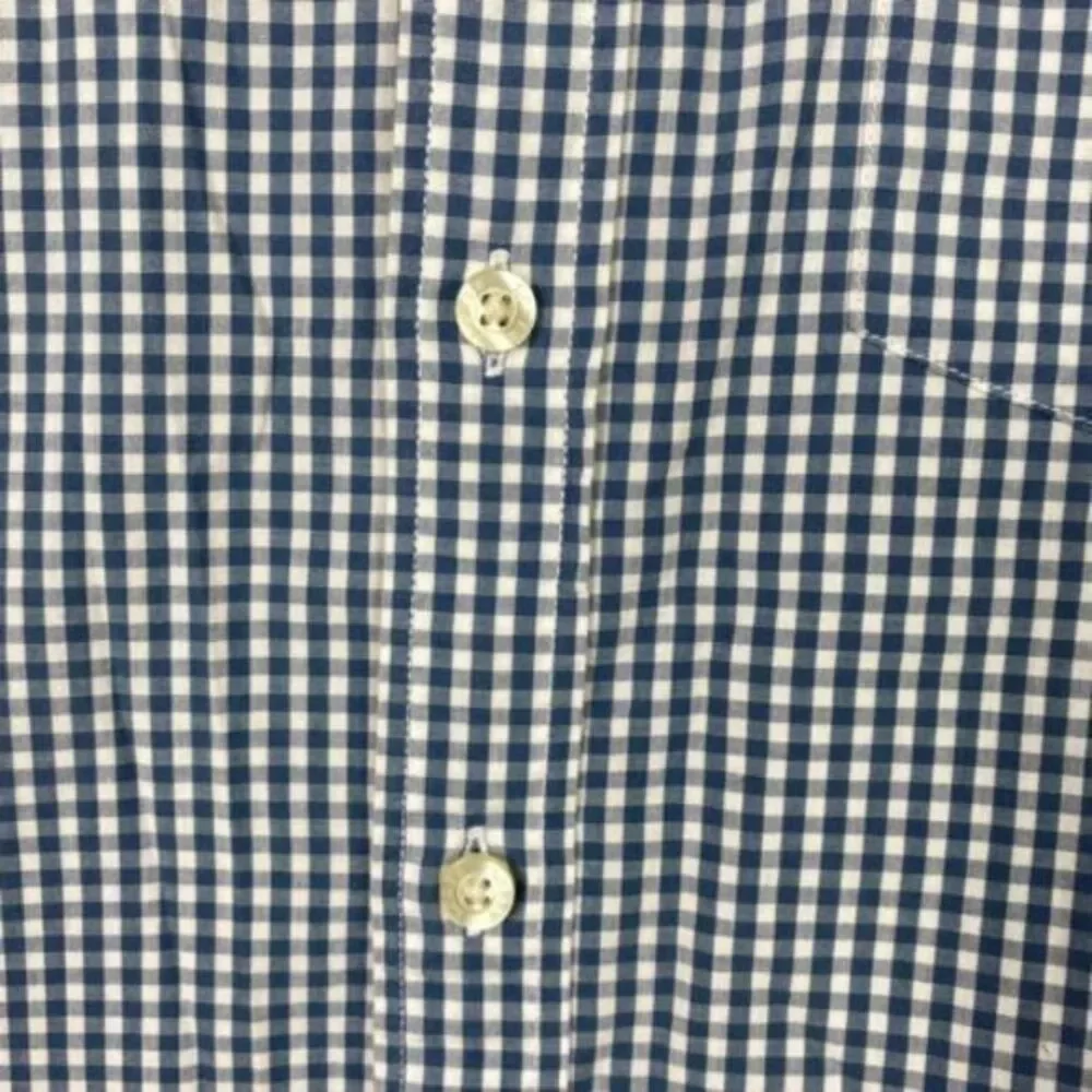 Mens J. Crew L/S 100%‎ Cotton Button-Down Shirt Blue Plaid Medium M